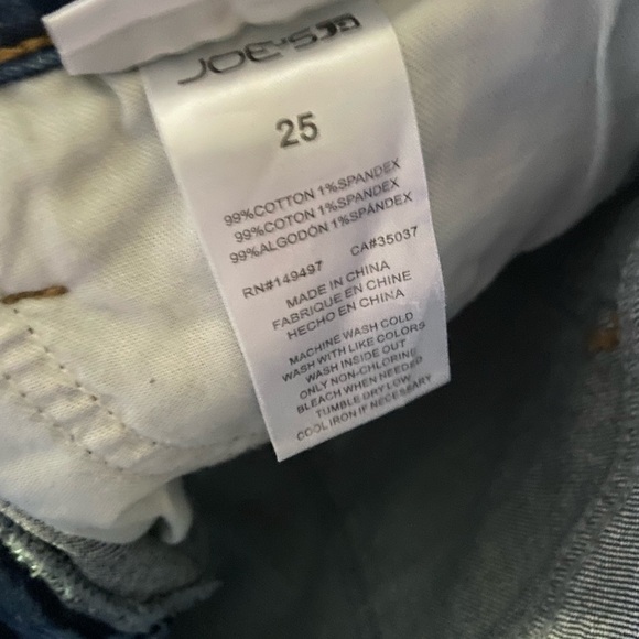Excellent Condition Joe’s Jeans Medium Wash Shorts Size 25 - Picture 2 of 3